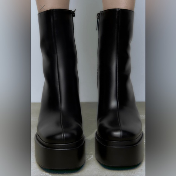 ZARA Platform Ankle Boots - Picture 3 of 15